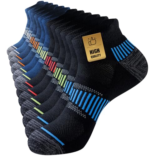 Detalle de Niorasen Chaussettes de sport Homme – 6 paires, courtes et rembourrées