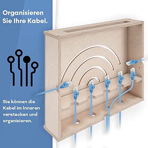 Thumbnail 4 de OHANA Router Schrank – Wandbox 40 × 9,5 × 32 cm, Made in EU