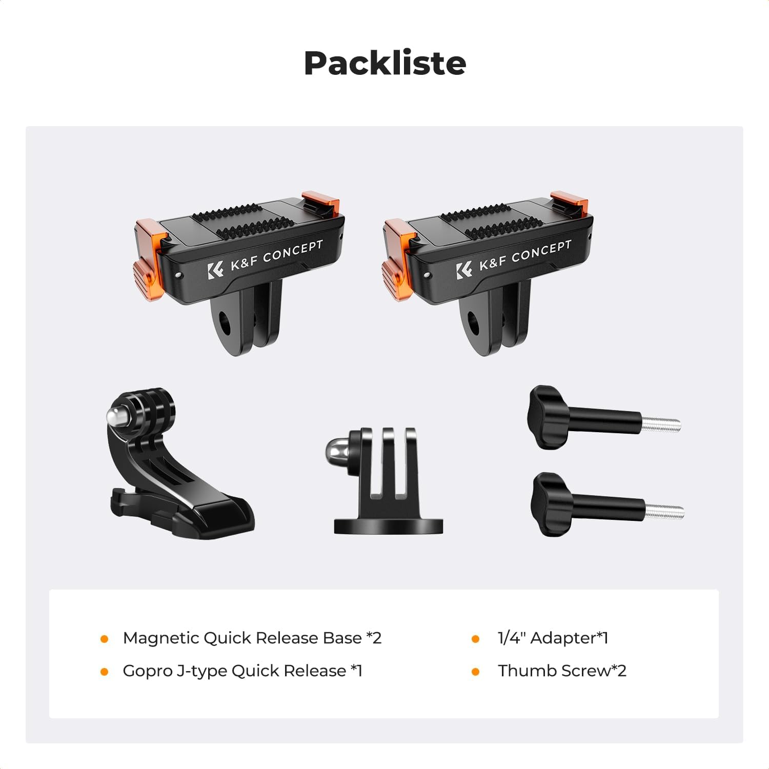 Thumbnail 6 de K&F CONCEPT Magnetische Schnellverschluss Adapterhalterung 2er Pack