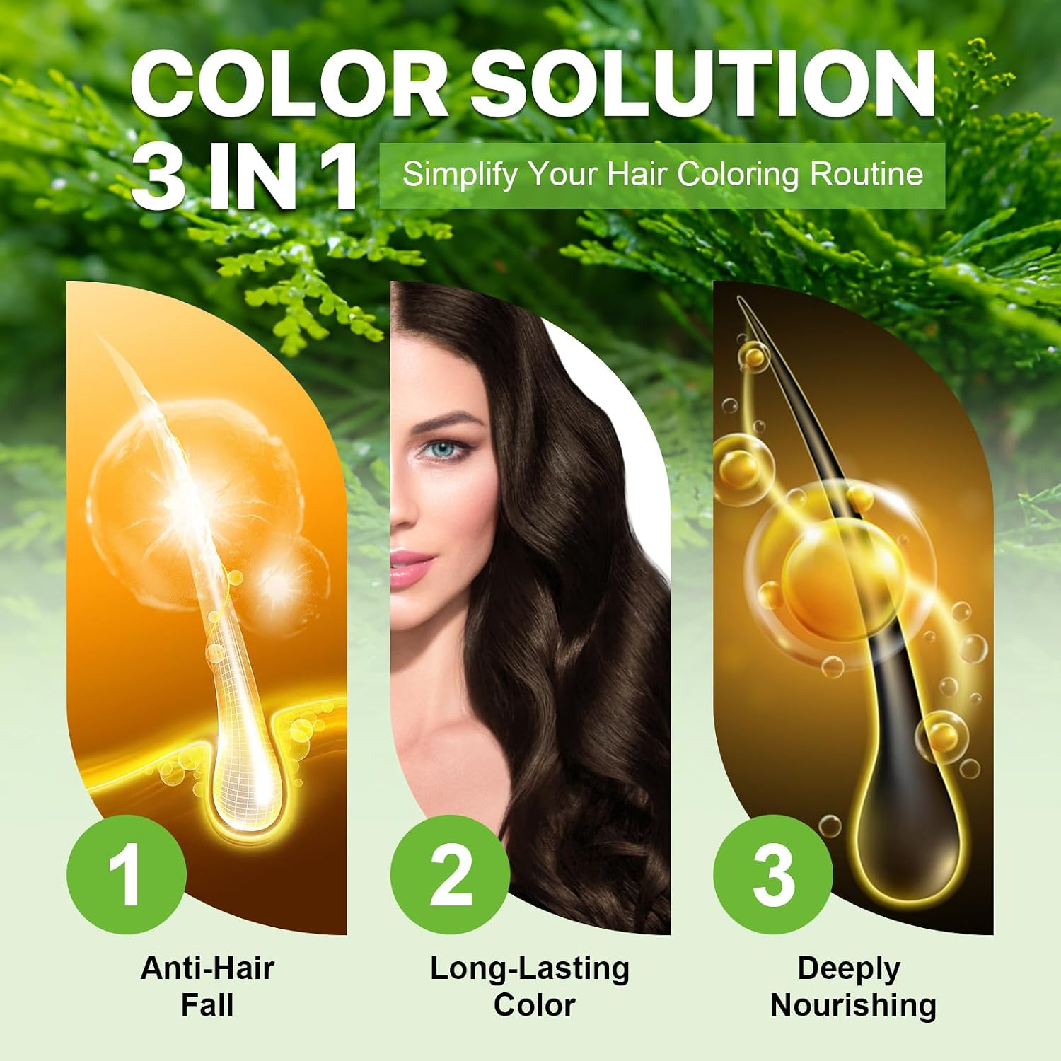 Thumbnail 1 de Haarfärbeshampoo Dark Coffee 500 ml