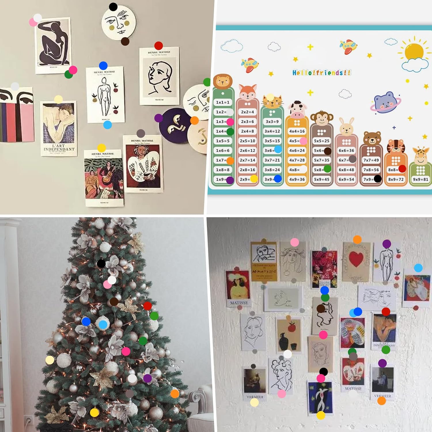 Thumbnail 4 de Vicloon 1120 Adesivi rotondi 19 mm, 16 colori 🎨