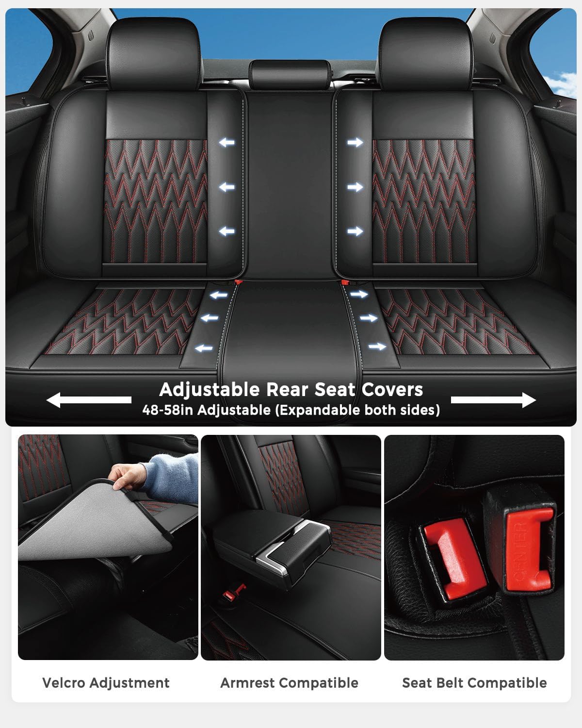 Detalle de Huidasource Car Seat Covers Faux Leather