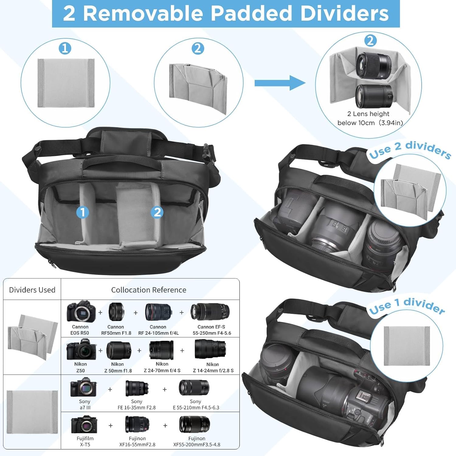 Thumbnail 1 de TAAOKA Camera Sling Bag for DSLR photographers