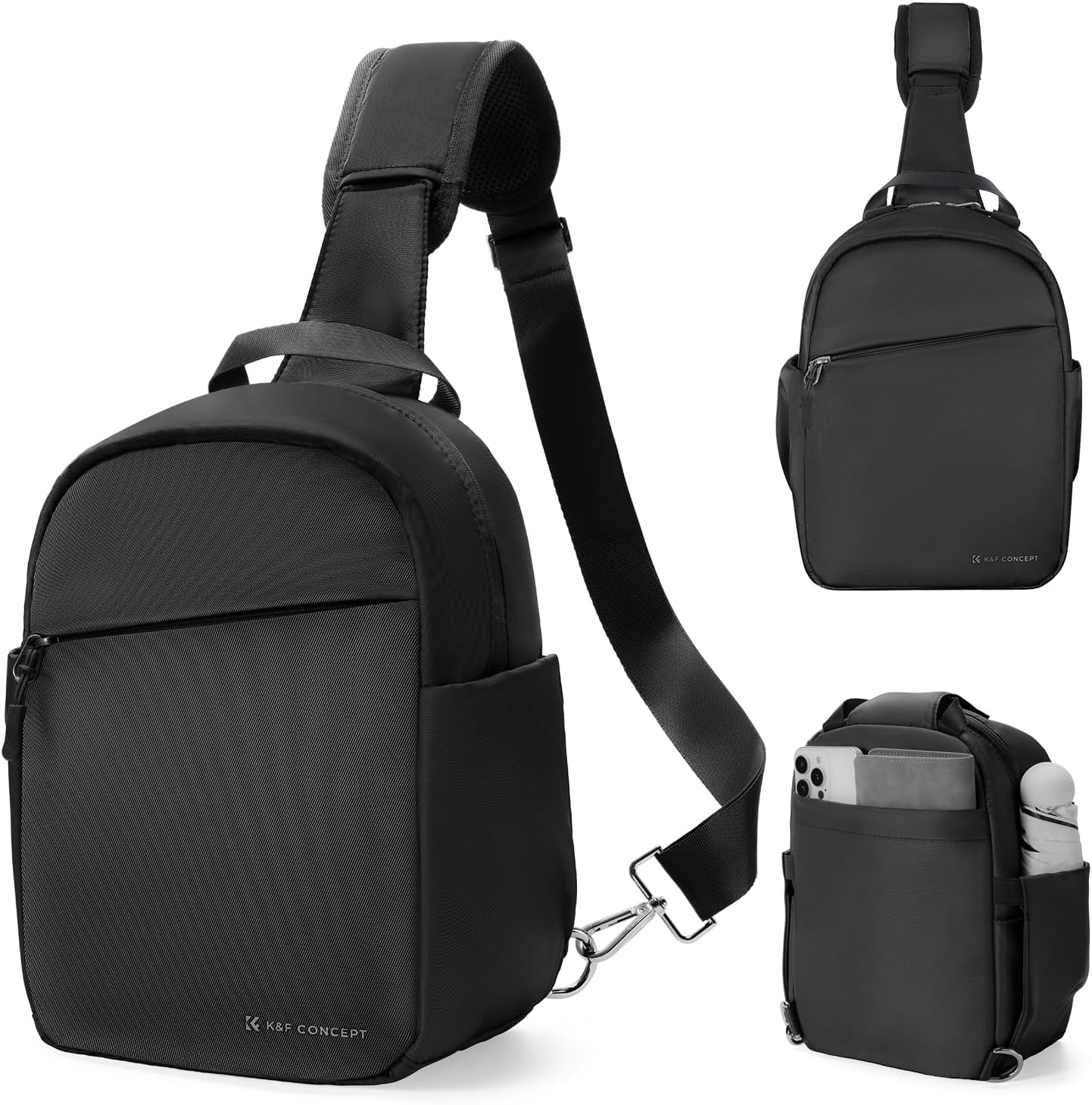 Detalle de K&F CONCEPT Sac à bandoulière pour appareil photo 20 cm