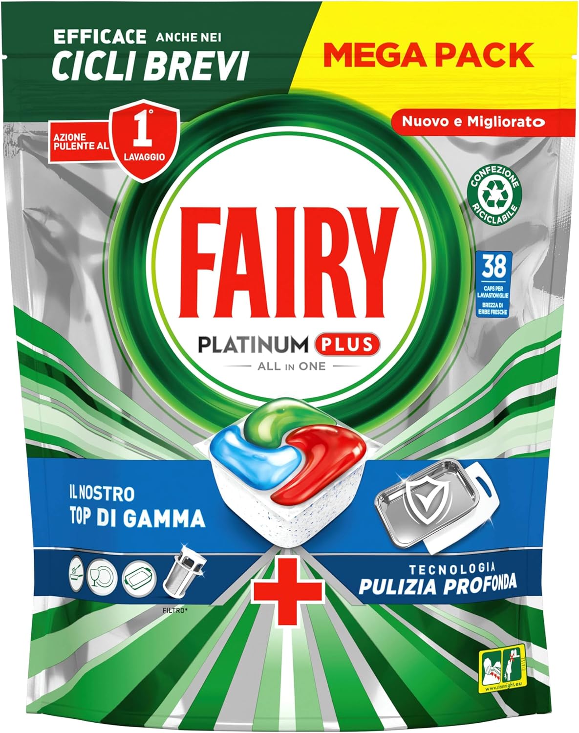 Thumbnail 5 de Fairy Platinum Plus 150 capsule Limone