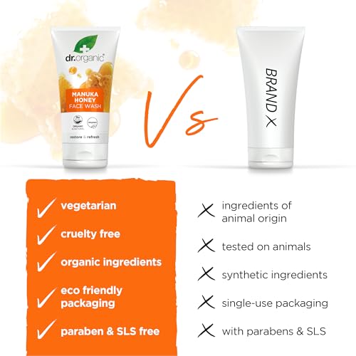 Detalle de Dr. Organic Nettoyant au Miel de Manuka 150 ml