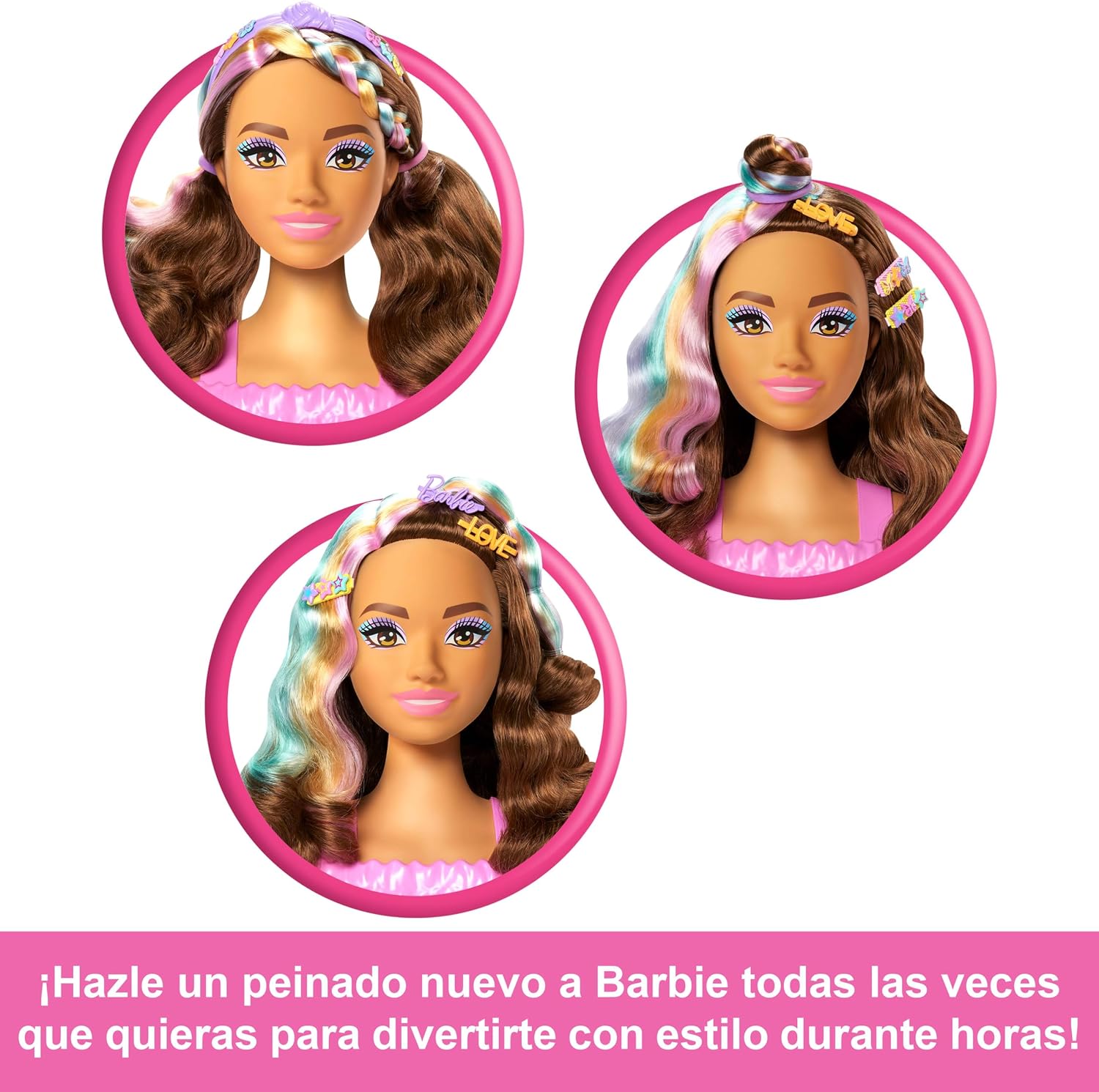 Thumbnail 3 de Barbie Busto para Peinar JFG82 con 20+ accesorios y pinzas 🌟