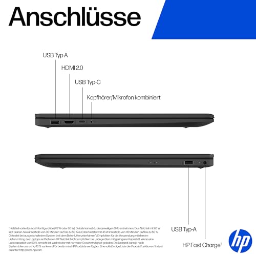Thumbnail 6 de HP Laptop 17,3" HD+ mit Intel N200, 8GB RAM, 256GB SSD – flexibel für Homeoffice und Studium