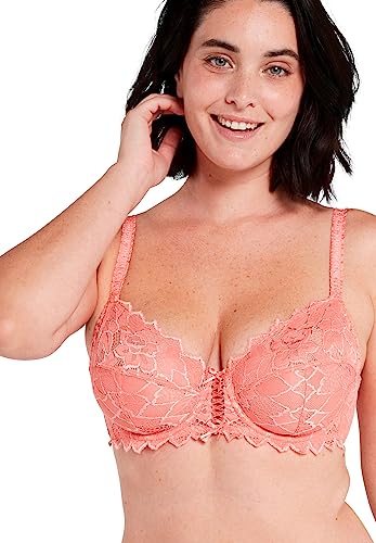 Detalle de Sans Complexe Arum Soutien-Gorge Emboitant en Dentelle avec Armatures Classique - Rose Blush, 90C