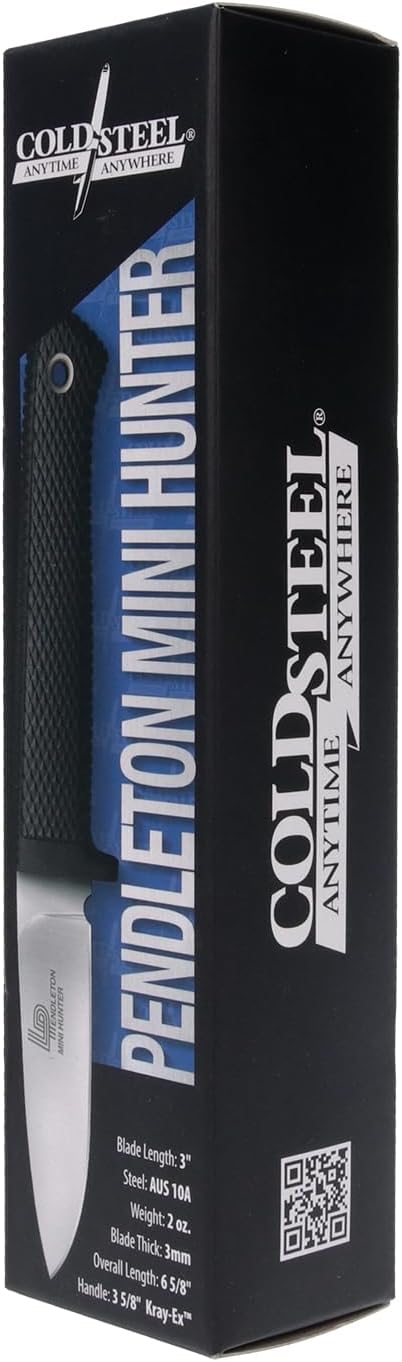 Detalle de Cold Steel 36LPMF Pendleton Mini Hunter Fixed-Blade Knife, 3-Inch Blade