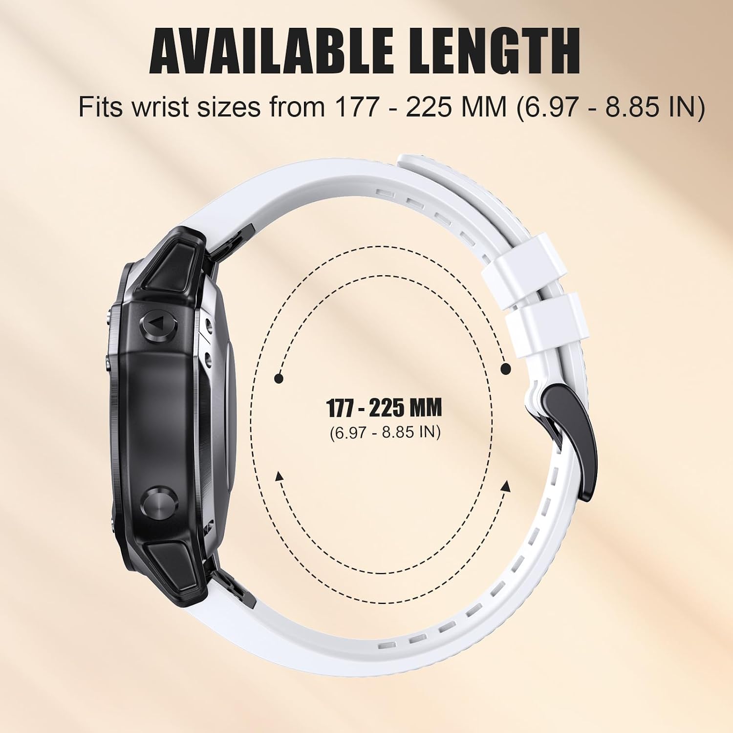 Thumbnail 3 de NotoCity 22mm Quickfit Silicone Watch Strap for Garmin Fenix 6/7/5/8 and More