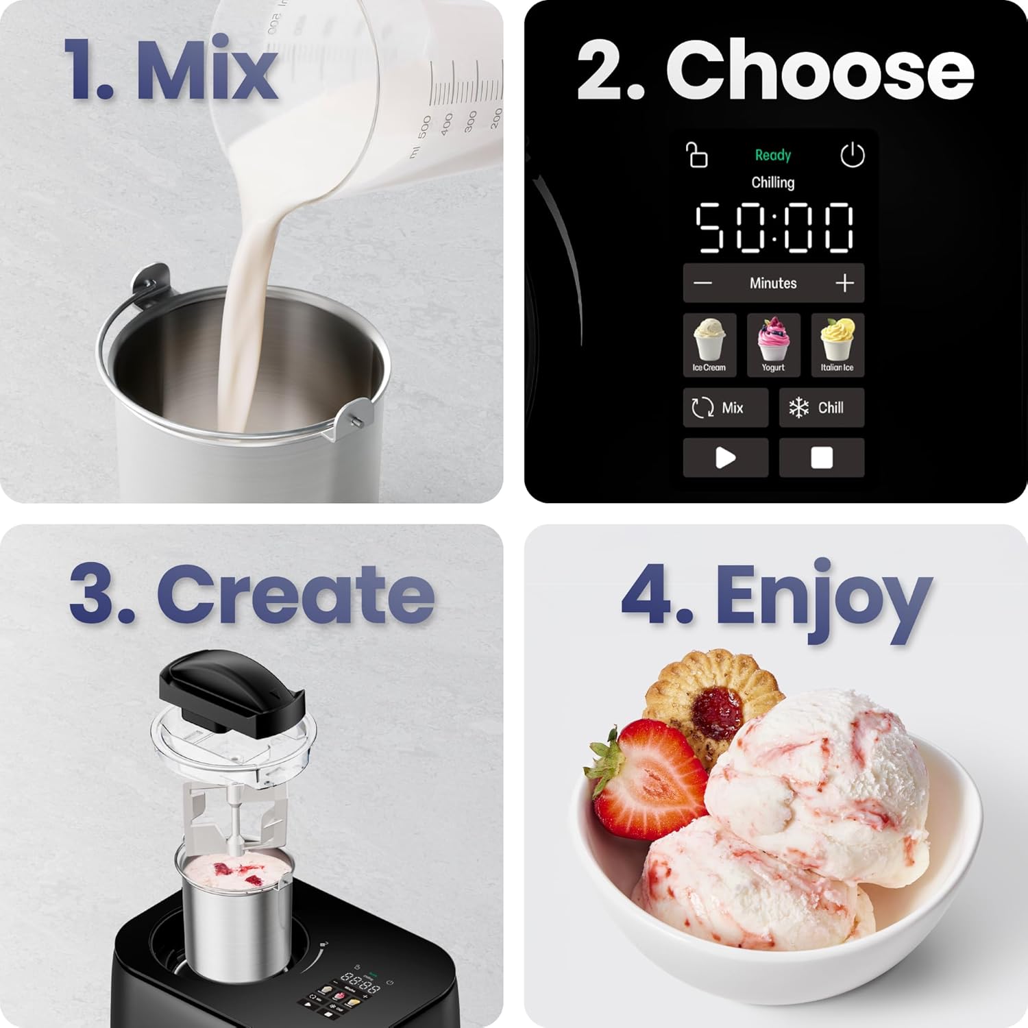 Thumbnail 5 de Chefman Iceman Ice Cream Maker