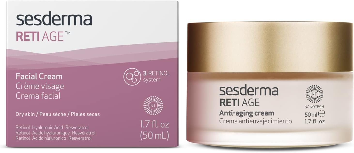 Detalle de SESDERMA Retiage Crème faciale 3-Retinol System – anti-âge, rides et fermeté, 50 ml