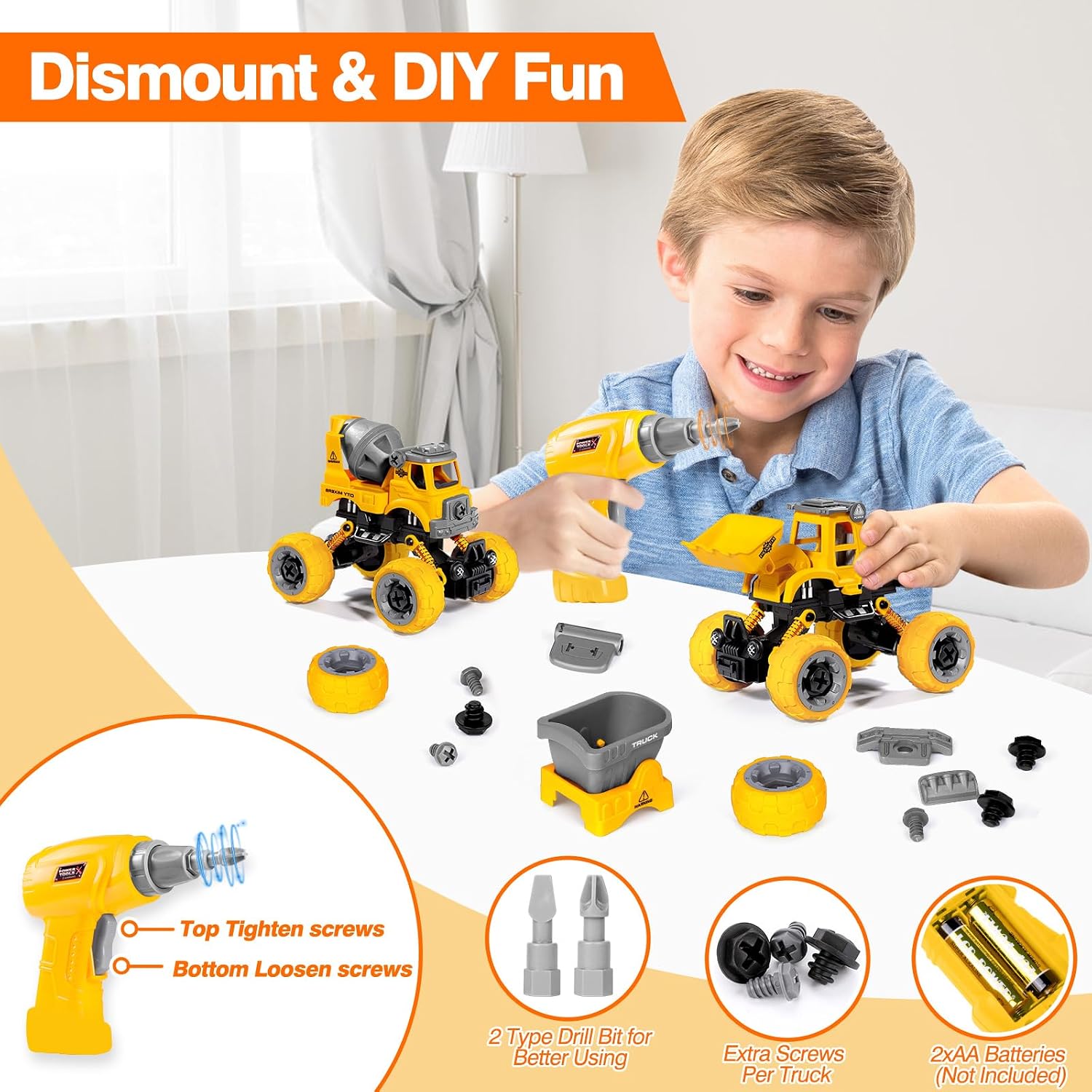 Detalle 2 de LUDILO Take-Apart Construction Toy Set, 4-Piece