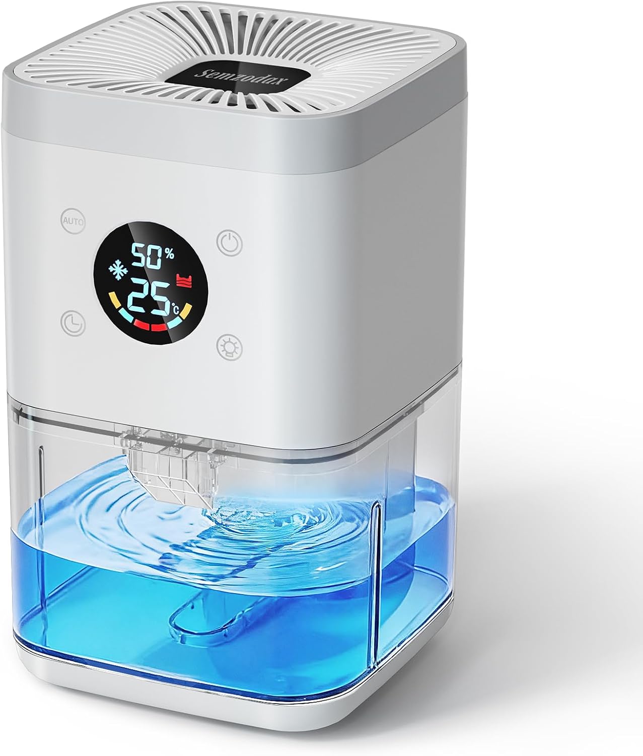 Detalle de Semzodax D01 Small Dehumidifier, 63 oz Tank, 35 dB, Auto Defrost