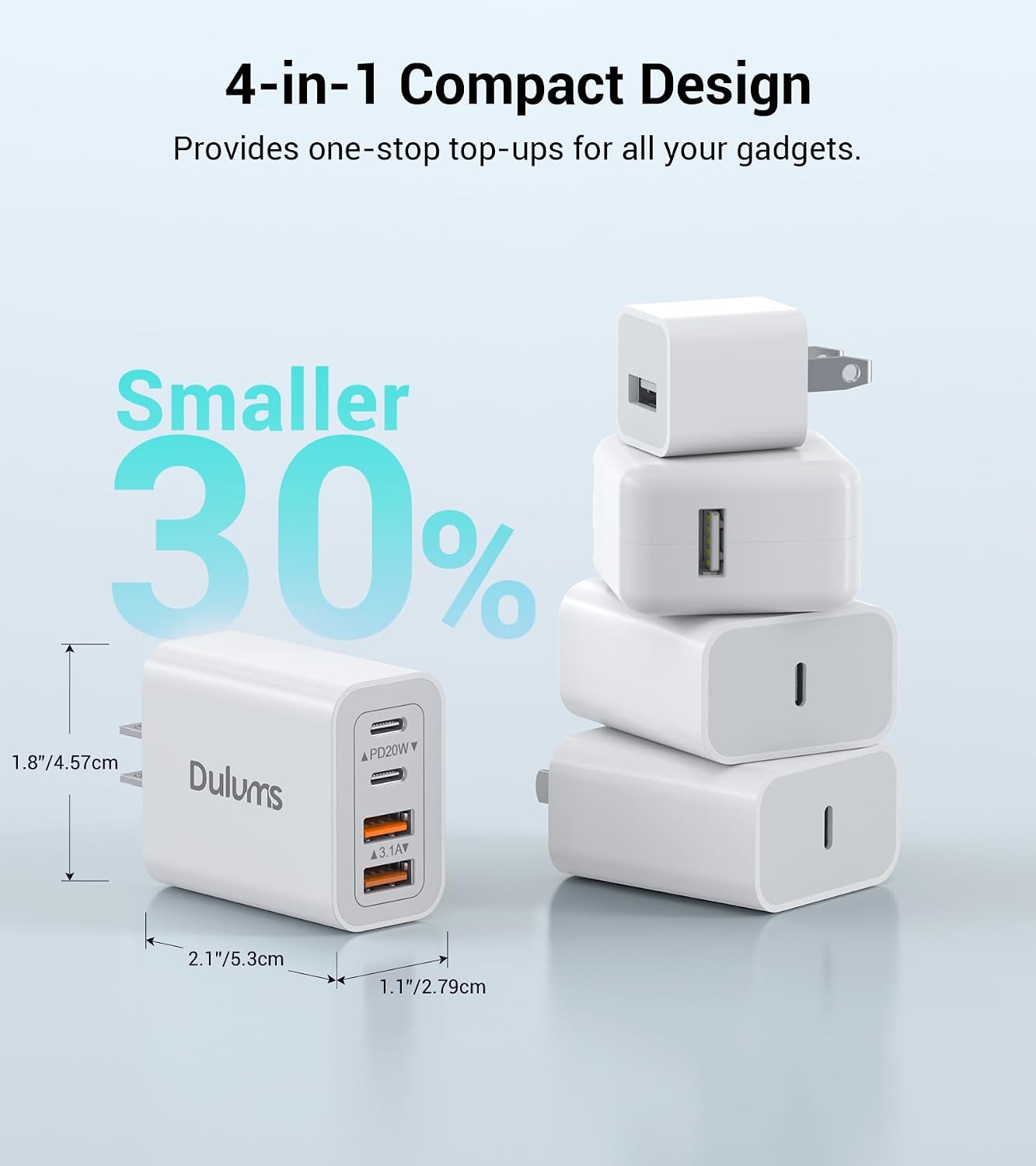 Thumbnail 4 de 40W USB-C Charger Cube, 2-Pack ⚡