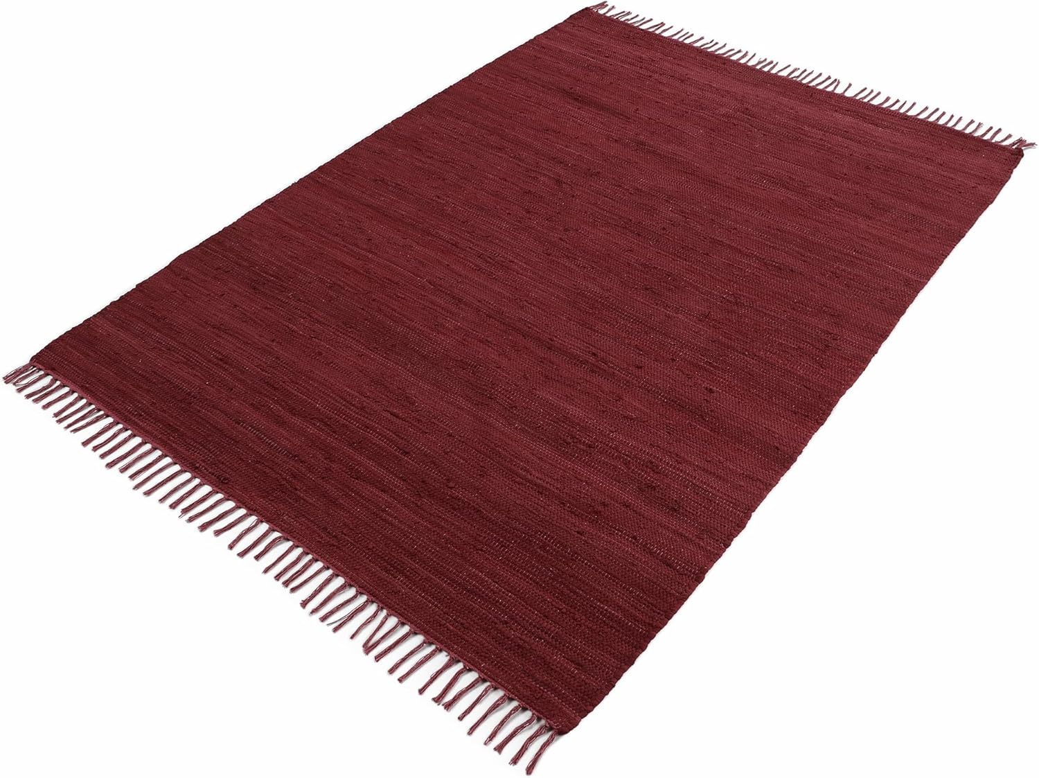 Thumbnail 1 de CarpetFine Kilim Chindi Alfombra Púrpura 190x290 cm 🟣