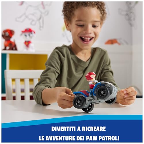 Detalle de Paw Patrol Quad di Ryder: veicolo giocattolo sostenibile con Ryder da collezione