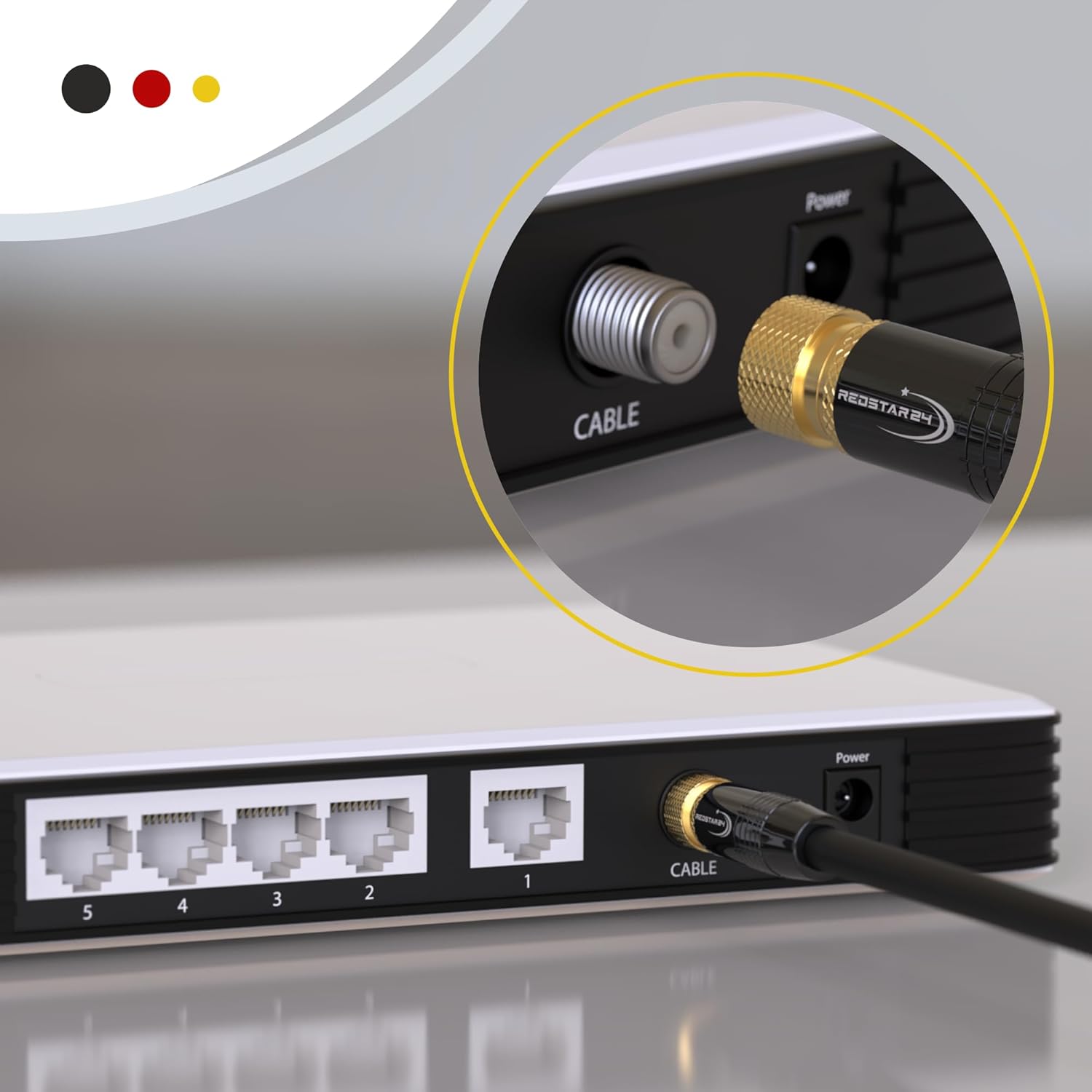 Thumbnail 4 de RedStar24 SAT Kabel 5 m Koaxial