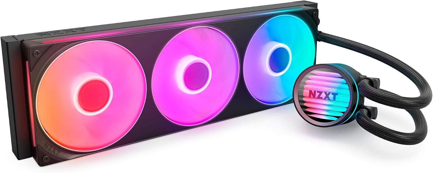 Detalle de NZXT Kraken Core 360 RGB RL-KR36C-B1 360mm簡易水冷CPUクーラー、RGB搭載