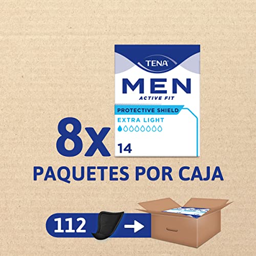 Detalle 2 de TENA Men Protective Shield 112 liners for men 🩲