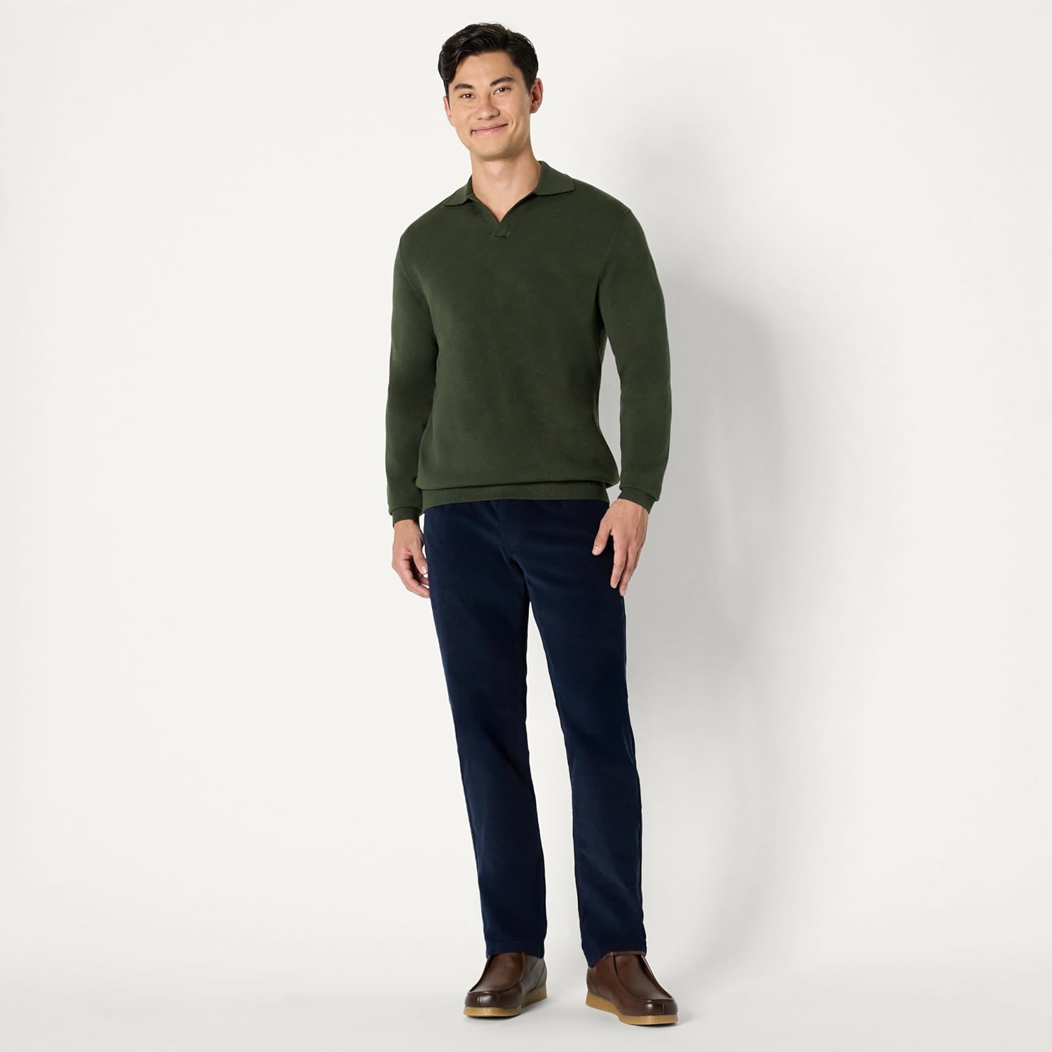 Thumbnail 4 de Amazon Essentials Men's Long Sleeve Regular Fit Knit Polo Jumper