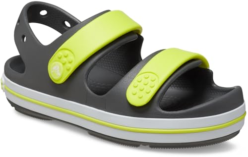 Detalle de Crocs Crocband Cruiser Sandal K: sandalia unisex infantil en Slate Grey (EU 36/37)