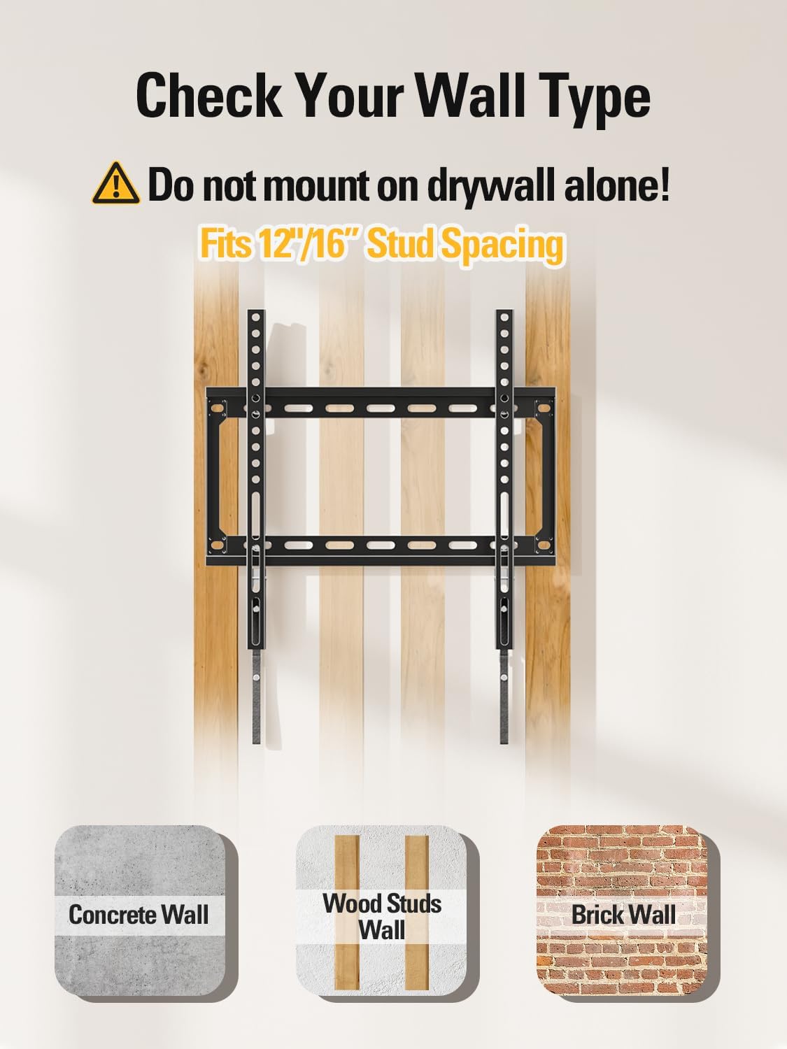 Thumbnail 3 de Mounting Dream MD2361-K Fixed TV Wall Mount, Low-Profile, Up to 100 lbs