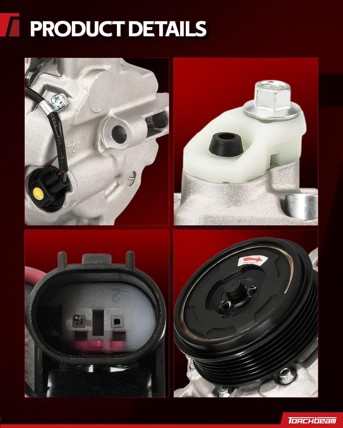 Detalle de Torchbeam A/C compressor with clutch 7SEU17C