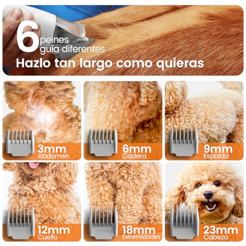 Thumbnail 5 de oneisall Cortapelos para Perros con Aspiradora de Pelo: 7 en 1 para un Aseo Completo en Casa