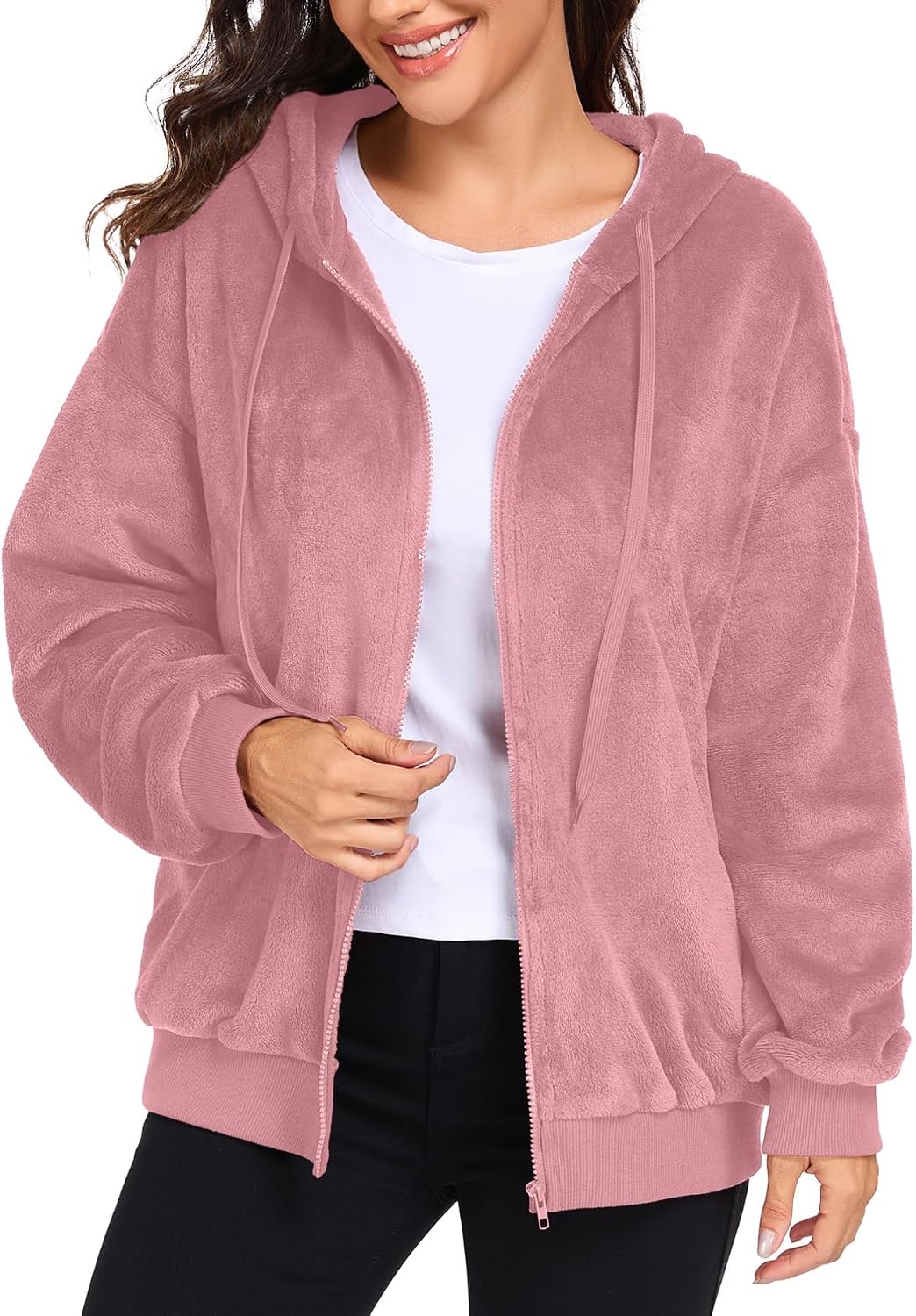 Thumbnail 6 de PrinStory Sweat à capuche zippé oversize