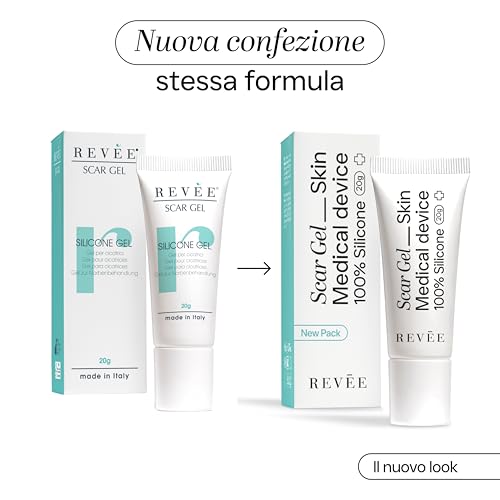 Detalle de REVÉE Scar Gel 20g: Gel a 100% silicone per cicatrici chirurgiche e traumi