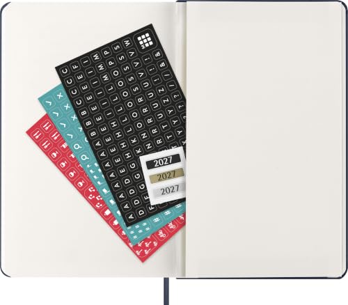 Thumbnail 7 de Moleskine Agenda Giornaliera 2027 – Planner 12 mesi, copertina rigida, chiusura elastica, formato Large 13x21 cm, Blu Zaffiro