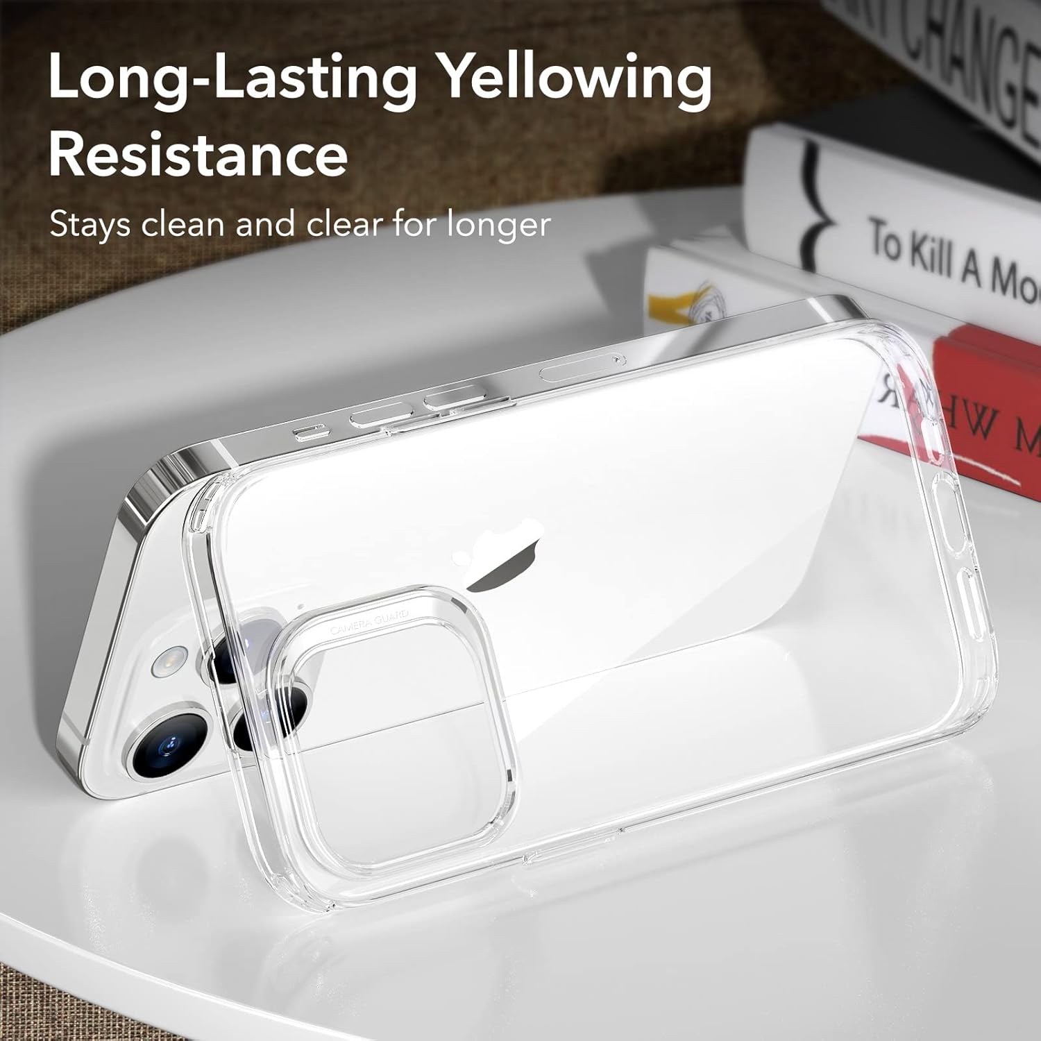 Thumbnail 3 de ESR Project Zero – coque antichoc transparente en silicone TPU souple pour iPhone 14 Pro (résistante au jaunissement)