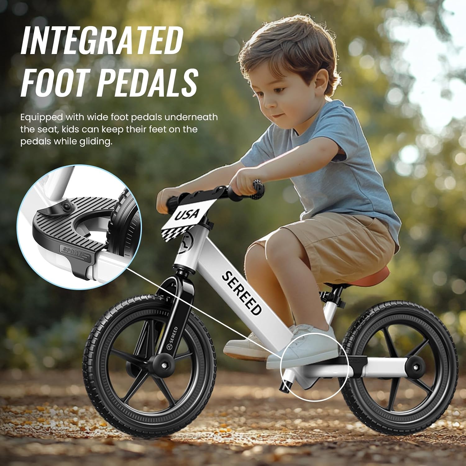 Thumbnail 1 de SEREED Toddler Balance Bike 11.8 in Seat