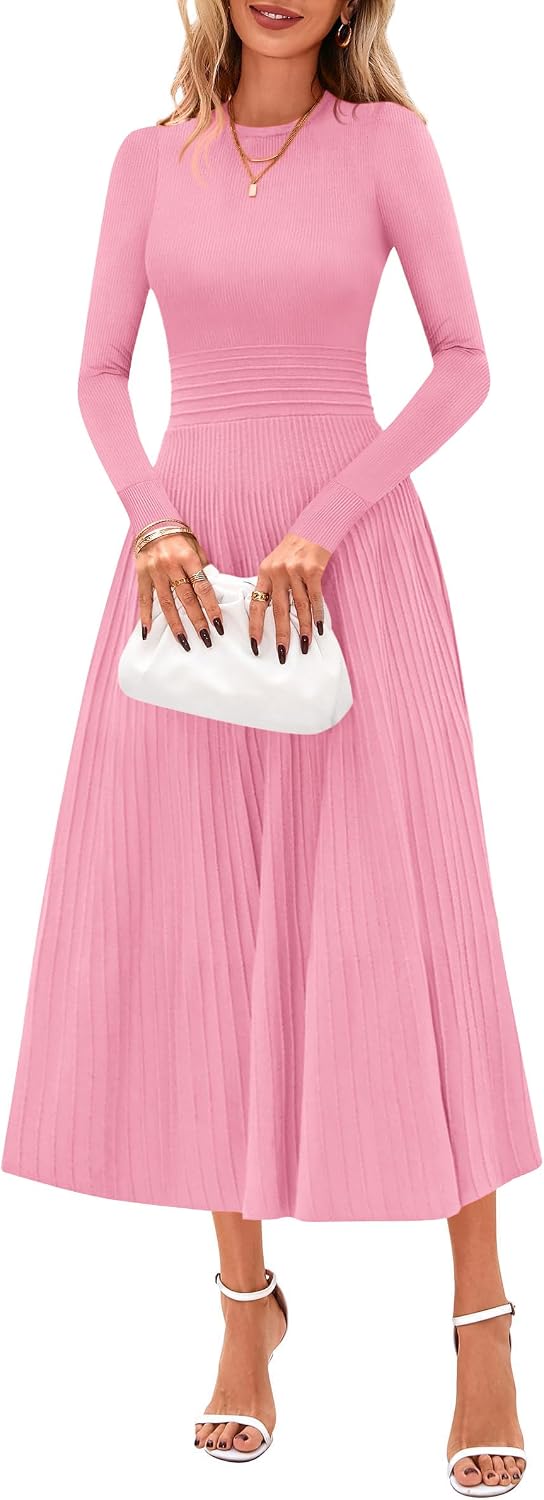 Detalle de PRETTYGARDEN Women's Knit Sweater Dress