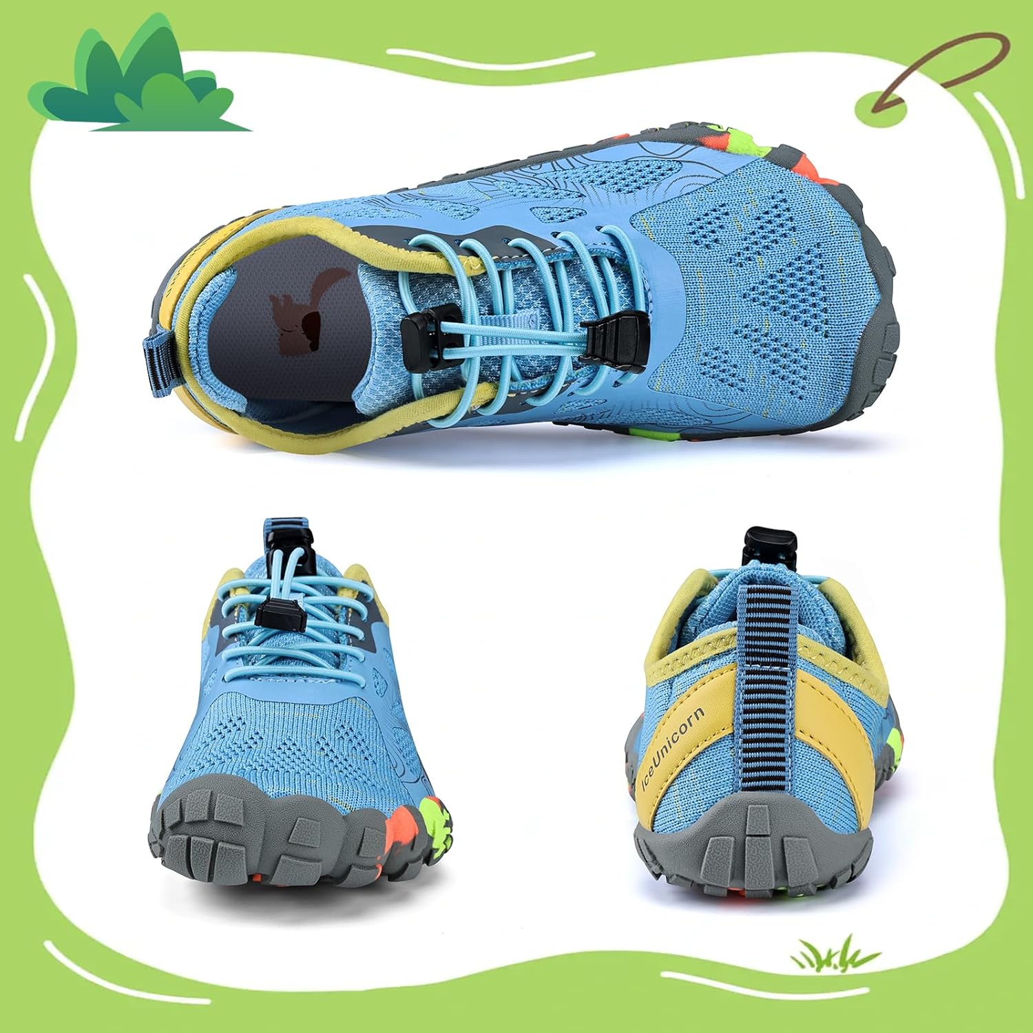Thumbnail 6 de IceUnicorn Kinder Barfußschuhe Jungen/Mädchen – leichte, atmungsaktive Aquaschuhe für Barfußgefühl und Bewegungsfreiheit