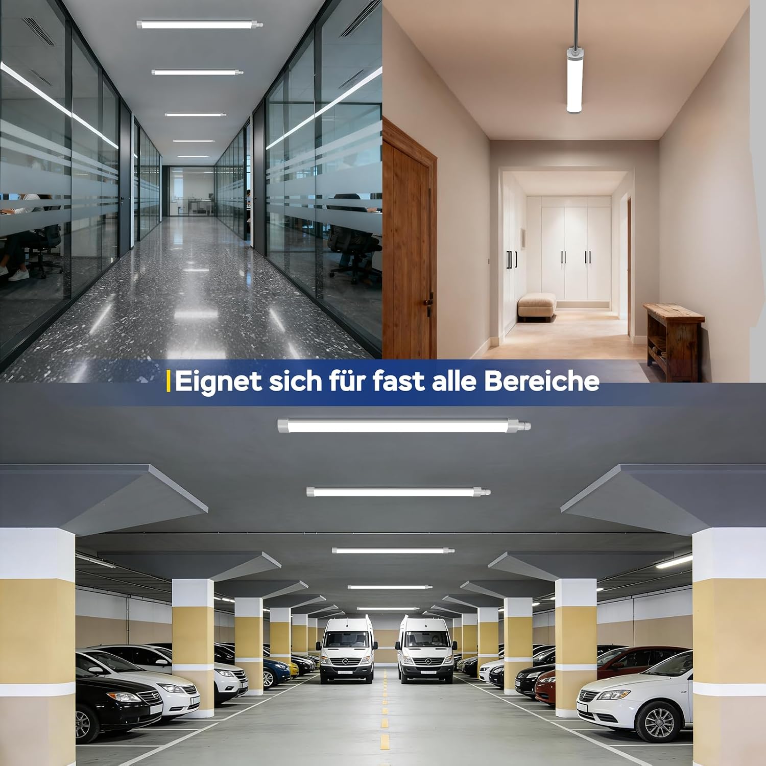 Thumbnail 3 de ANTENLICHT LED Feuchtraumleuchte 120 cm – 36 W, 4000 lm, IP65, Neutralweiß 4000K
