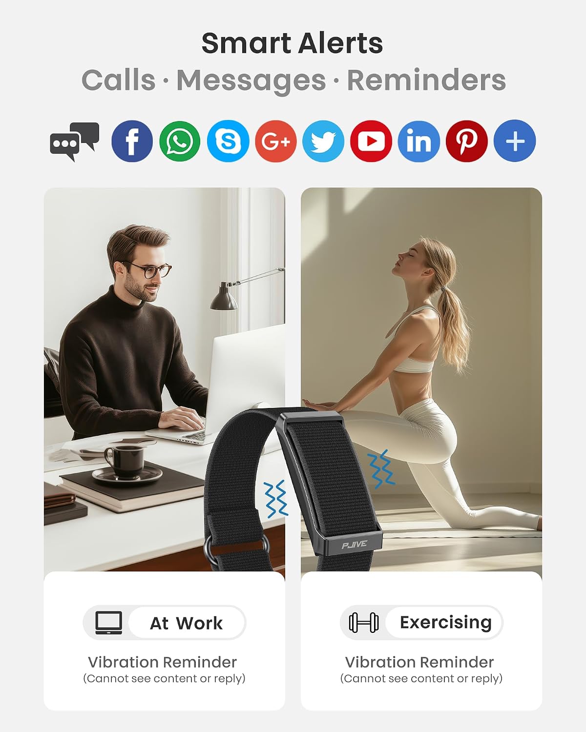 Thumbnail 4 de Smart Bracelet Activity Tracker with Silicone Band