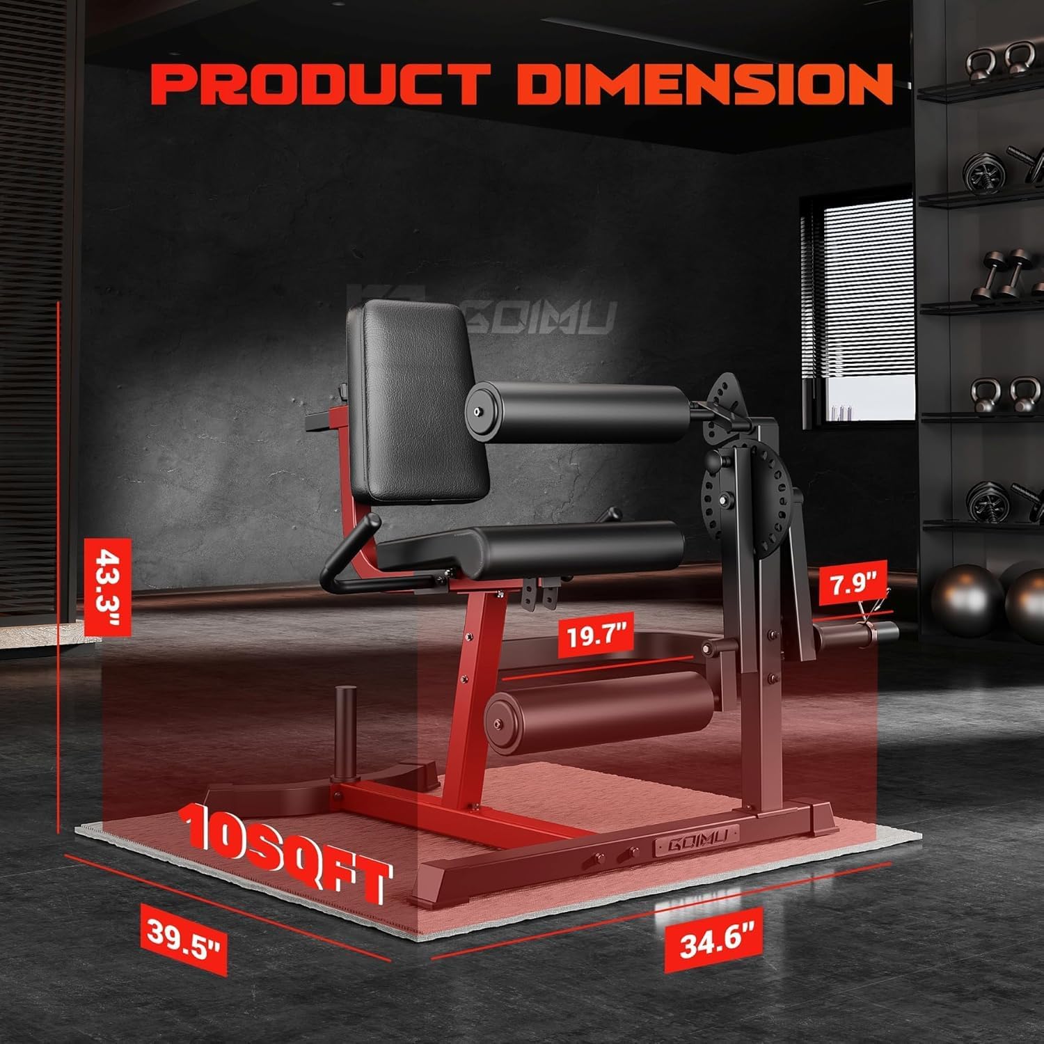 Thumbnail 6 de allviate GOIMU Leg Extension and Curl Machine, Adjustable 4-in-1 Home Gym