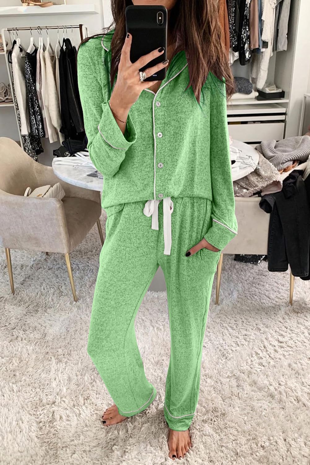 Thumbnail 1 de Aamikast Long-Sleeve Pajama Set for Women