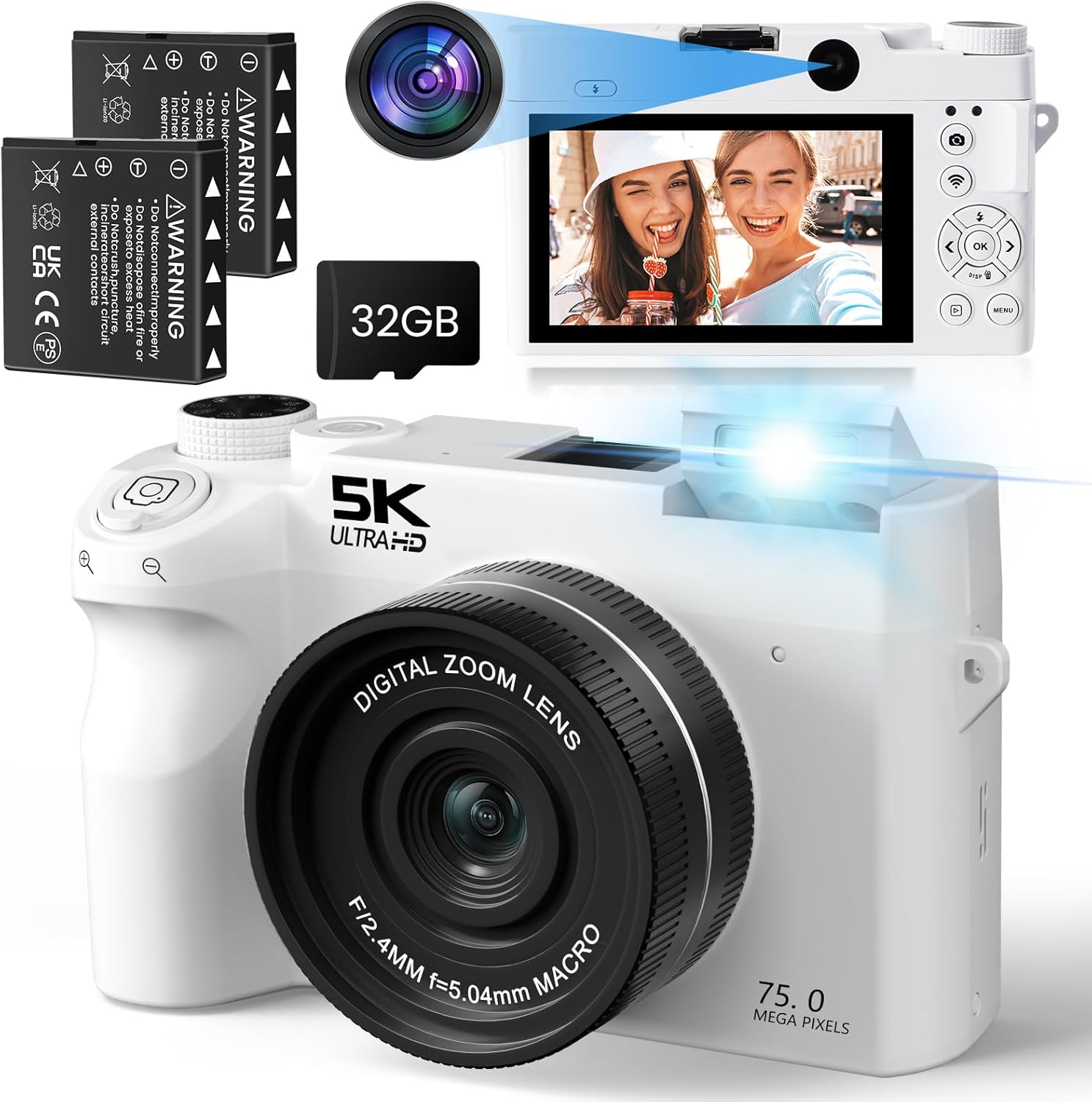 Detalle de SOPPY 5K Digital Camera review: a compact option for kids, teens and beginners