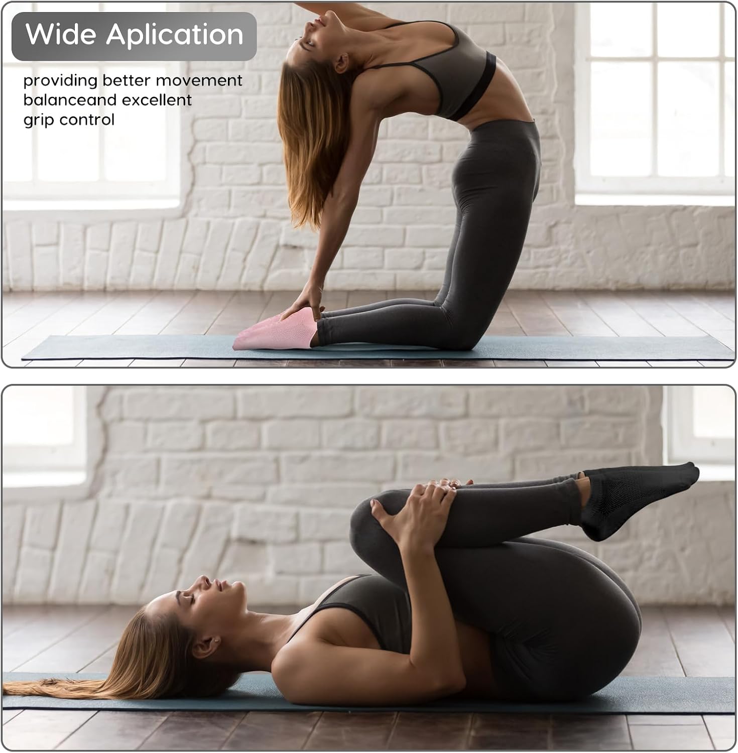Thumbnail 5 de Dzpuhuojz Calcetines Pilates Antideslizantes 35-40