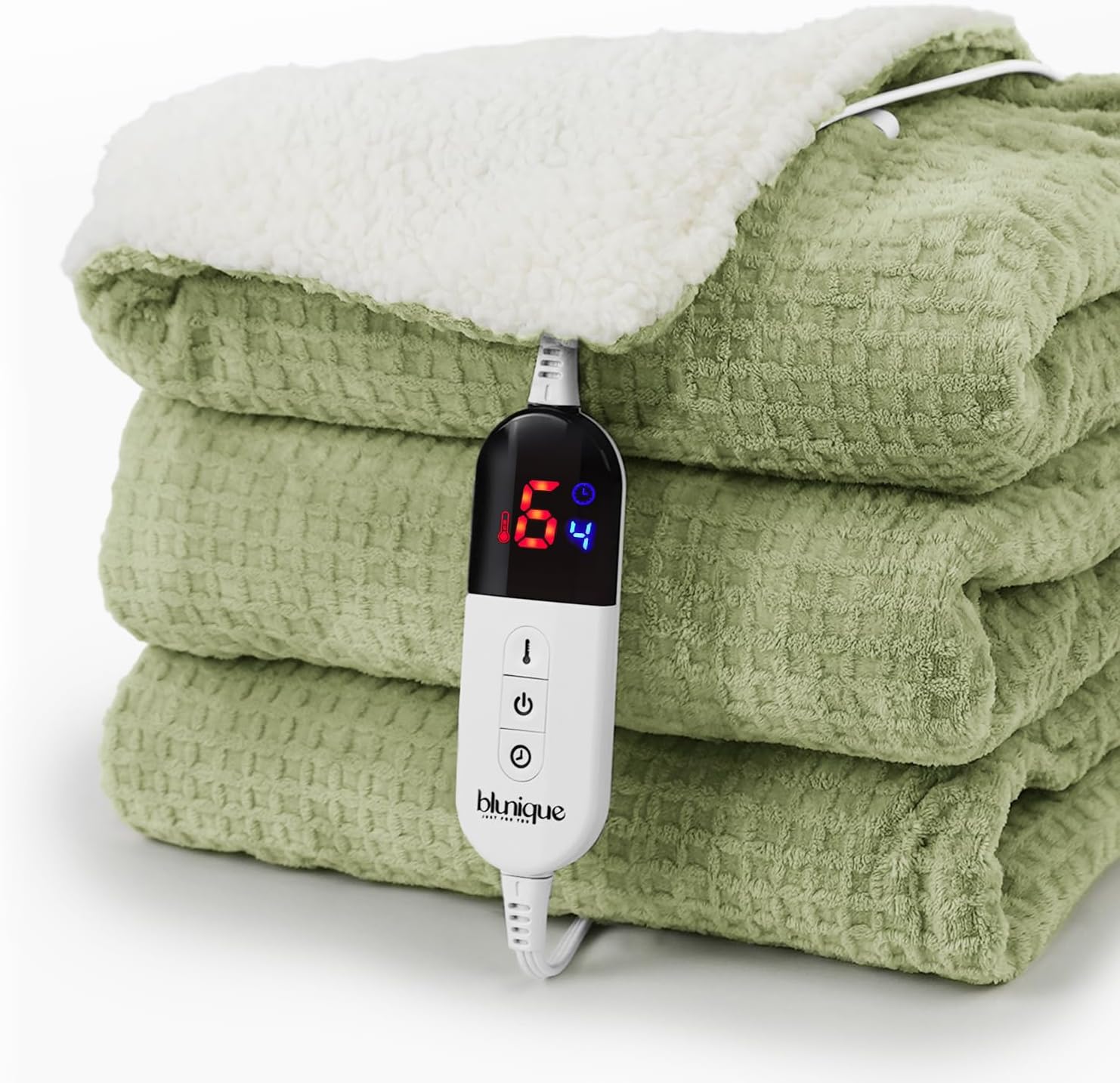 Detalle de blunique Heated Blanket 50x60 Inches Electric Throw