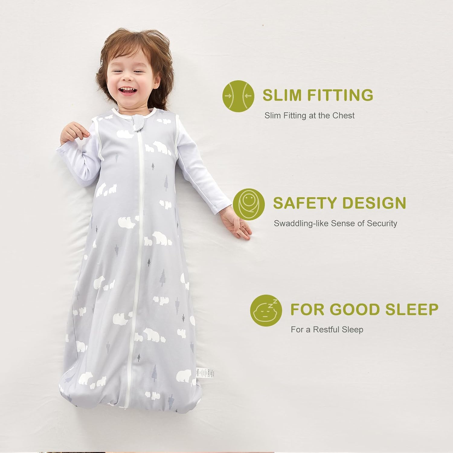 Detalle 2 de Nivolltha Super Soft Baby Sleeping Bag 1.5 TOG