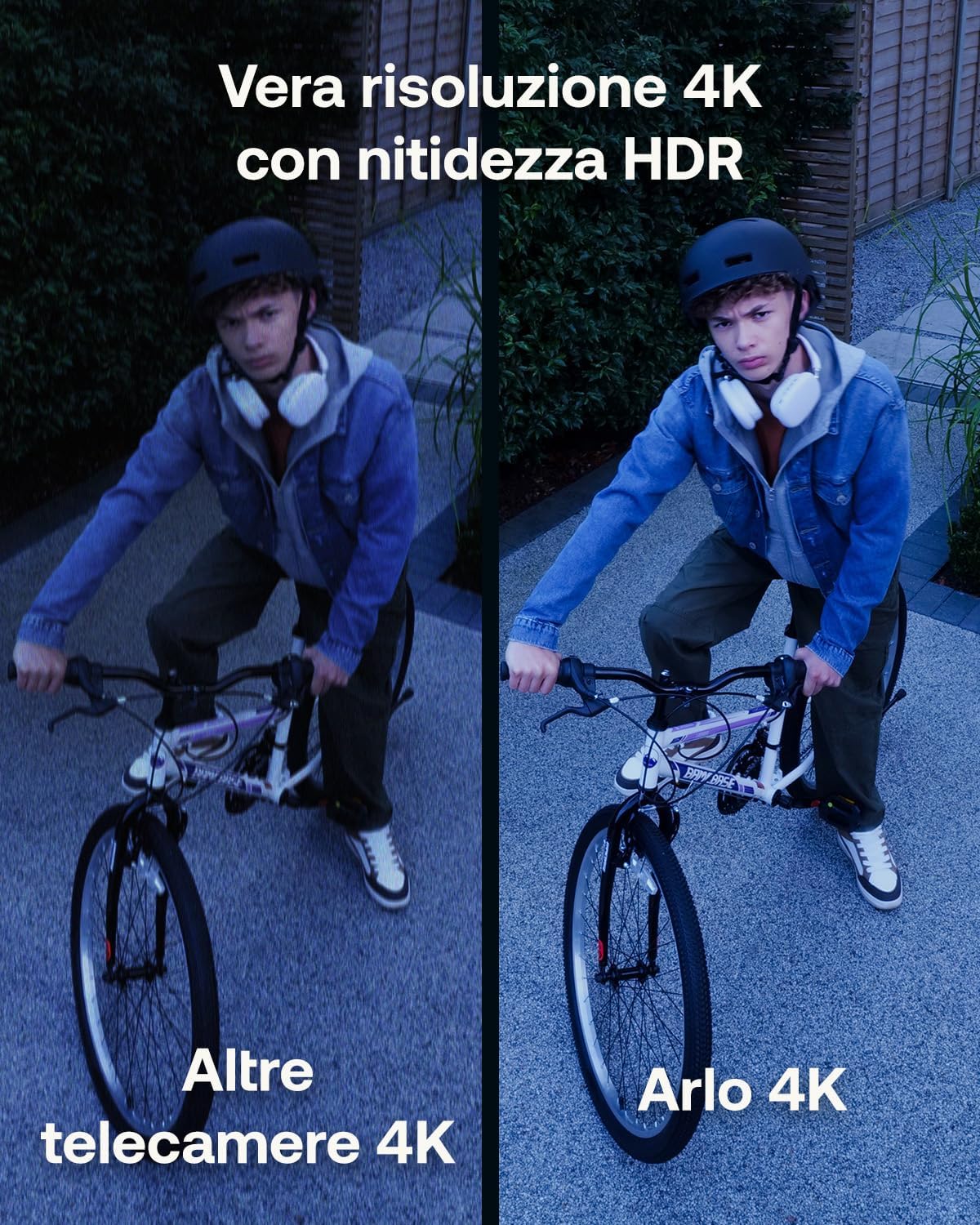 Thumbnail 5 de Arlo Ultra 3 Telecamera WiFi esterna 4K con AI, visione notturna a colori, audio bidirezionale e 4 telecamere + SmartHub