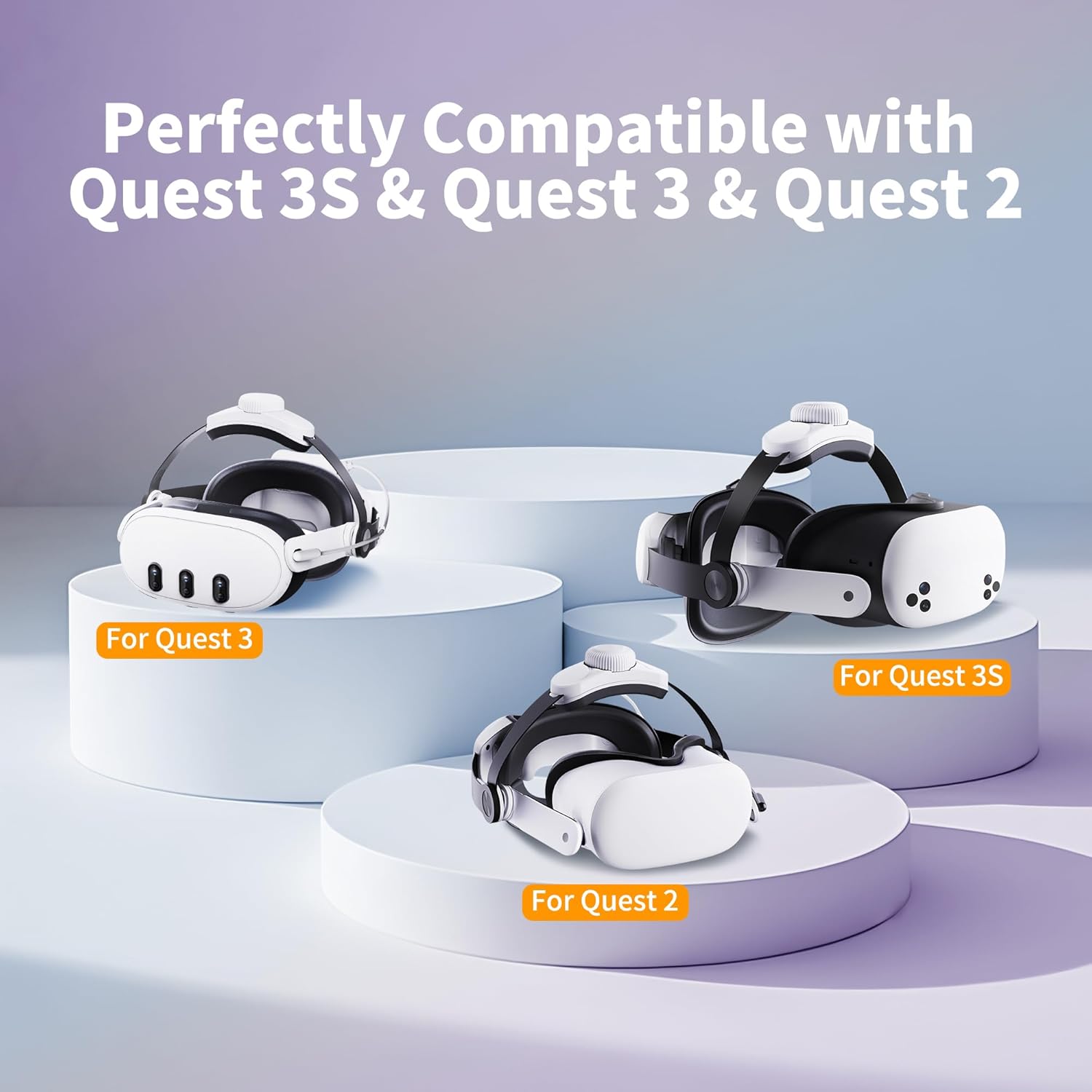 Thumbnail 1 de Noiposi 10000mAh battery head strap for Meta Quest 3