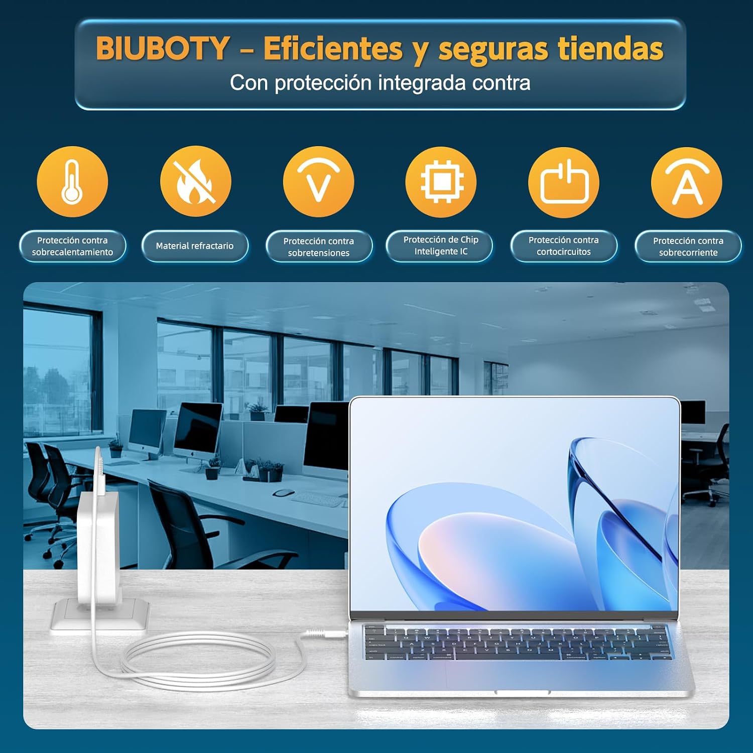 Thumbnail 5 de BIUBOTY Cargador 96W USB C para MacBook