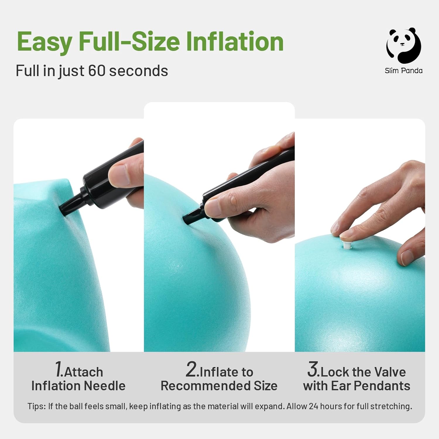 Thumbnail 3 de Slim Panda 9 Inch Pilates Ball 23 cm exercise ball 🧘♀
