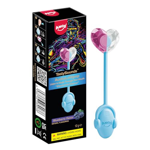 AMOS Lutscher Audio Lollipop Blaubeere 1 Stück 🍭